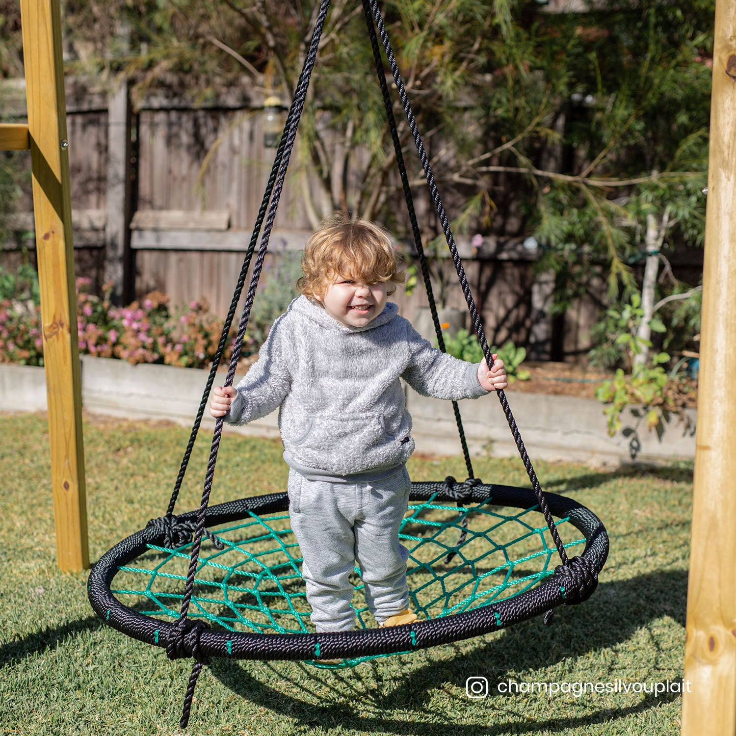 - Oakley Wooden Swing Set with 1m Spidey Web Swing – Outdoor Kids Play Lifespan Kids Baby & Kids > Baby & Kid's Toys > Outdoor Play Equipment
