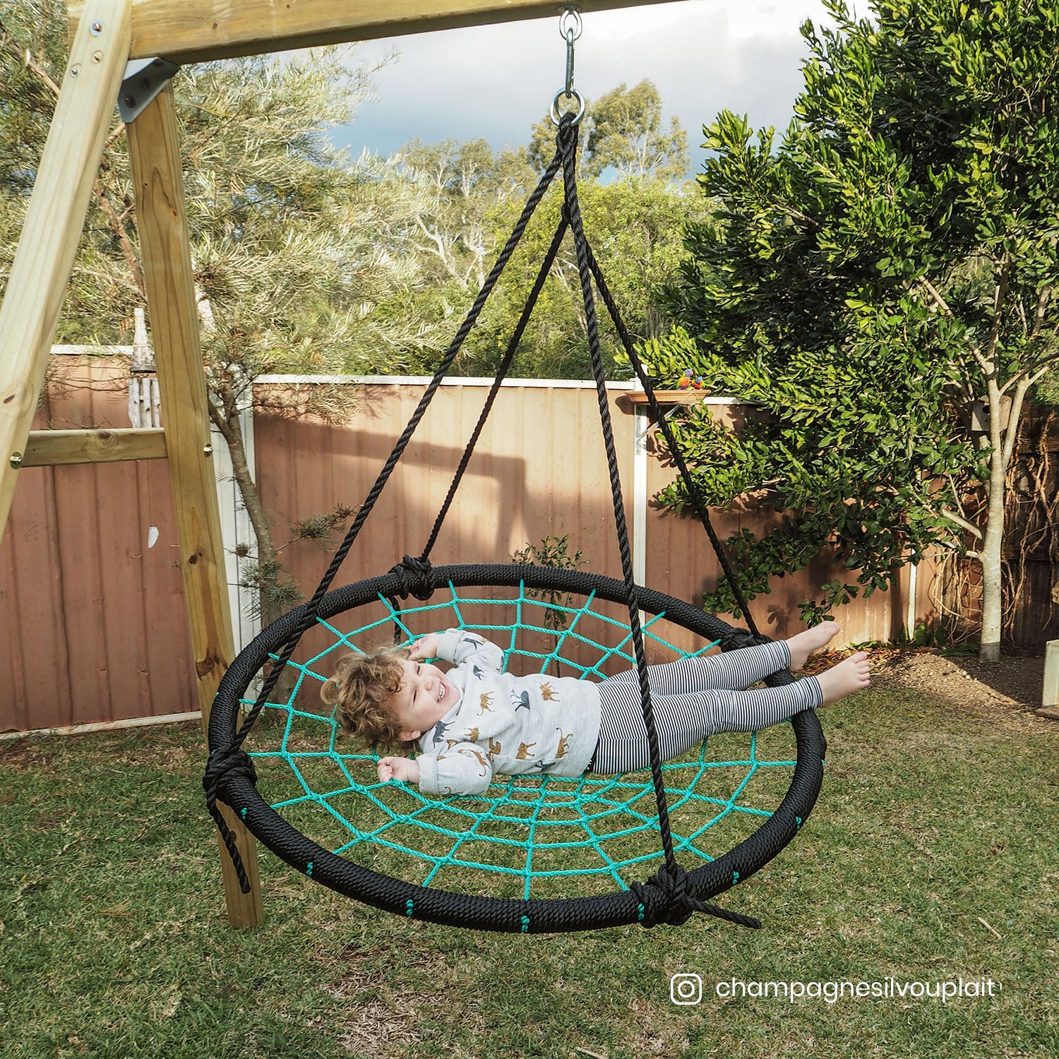 - Oakley Wooden Swing Set with 1m Spidey Web Swing – Outdoor Kids Play Lifespan Kids Baby & Kids > Baby & Kid's Toys > Outdoor Play Equipment