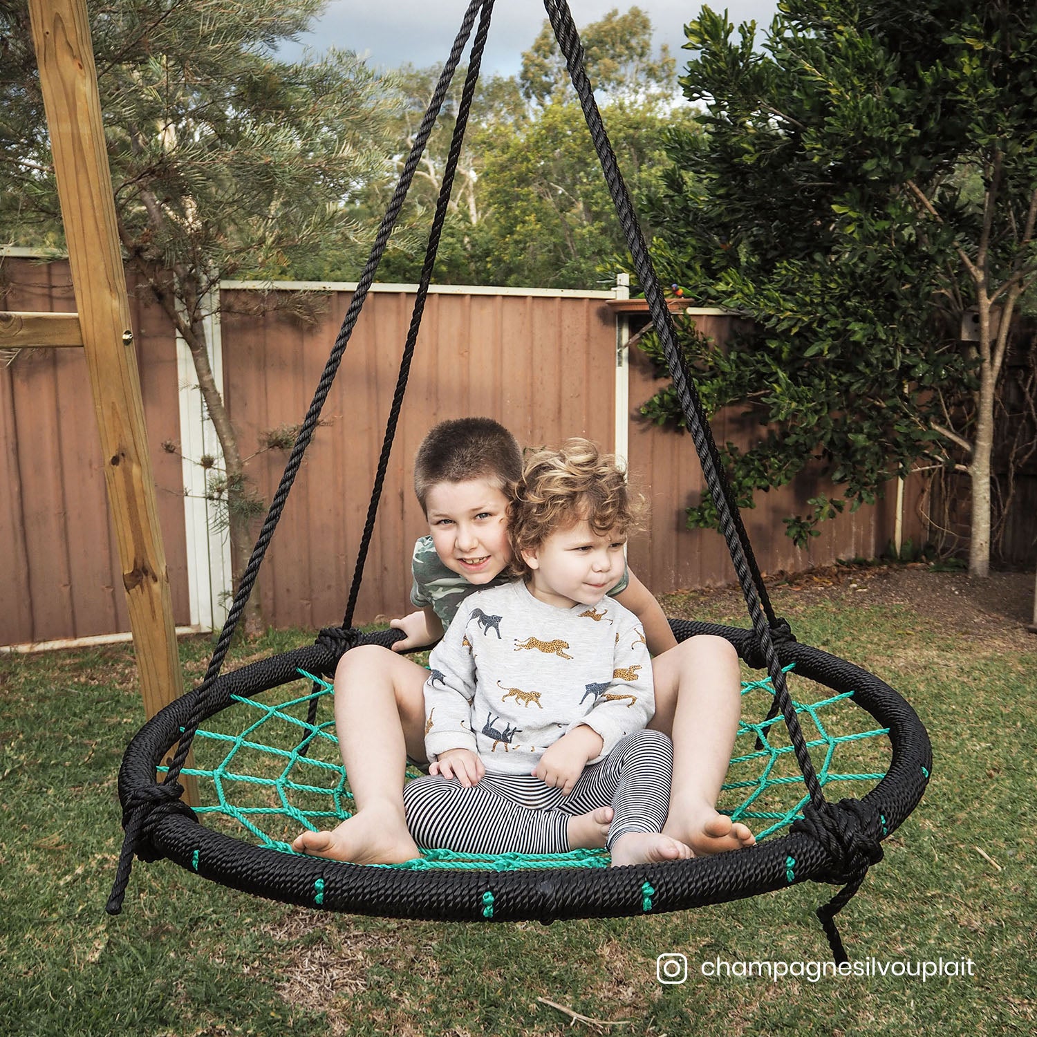 - Oakley Wooden Swing Set with 1m Spidey Web Swing – Outdoor Kids Play Lifespan Kids Baby & Kids > Baby & Kid's Toys > Outdoor Play Equipment