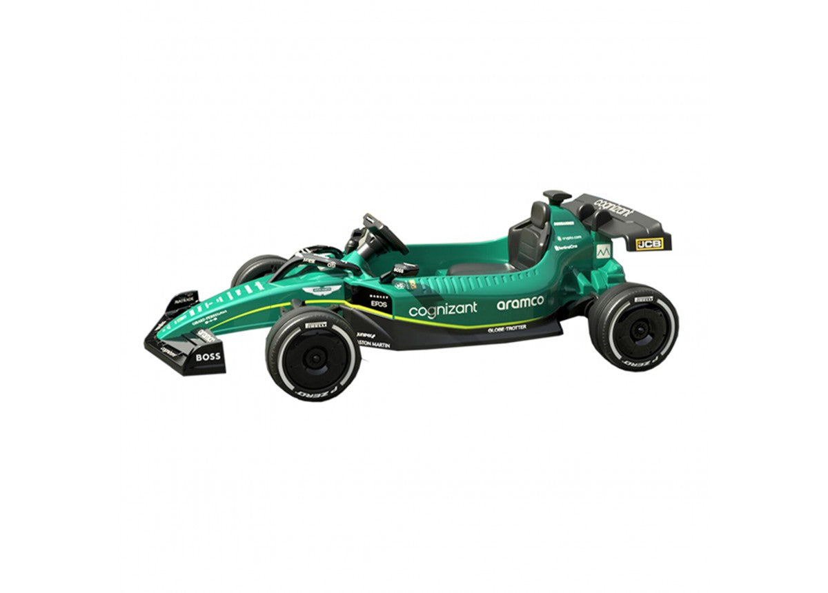 - Aston Martin F1-Style Electric Ride On Car – 24V, Remote, Music & Lights Baby Stork Baby & Kids > Ride On Cars, Go-karts & Bikes > Ride On Cars