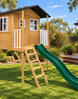 - Lifespan Kids Burleigh Wooden Cubby House with 2.2m Green Slide Lifespan Kids Baby & Kids > Baby & Kid's Toys > Outdoor Play Equipment