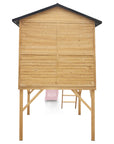 - Lifespan Kids Burleigh Wooden Cubby House with 2.2m Pastel Pink Slide Lifespan Kids Baby & Kids > Baby & Kid's Toys > Outdoor Play Equipment