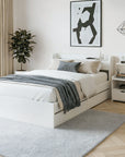 - Single Bed Frame with Storage Drawers, USB Charging Ports & Tall Bedside Shelf Unit | White Baby Stork Furniture > Bedroom > Beds & Bed Frames