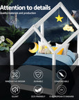 - Bed Frame Wooden Kids House Frame - White CASA | Elegant & Safe Design Artiss Baby & Kids > Kid's Furniture > Kid's Beds & Bed Frames