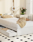 - Single Bed Frame with Storage Drawers & USB Charging Ports – White Baby Stork Furniture > Bedroom > Beds & Bed Frames