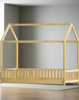 - Bed Frame Wooden Kids House Rock Frame - Wood | Stylish & Safe Design Artiss Baby & Kids > Kid's Furniture > Kid's Beds & Bed Frames
