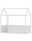 - Bed Frame Wooden Kids House Single Frame - White KORI Artiss Baby & Kids > Kid's Furniture > Kid's Beds & Bed Frames