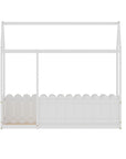 - Bed Frame Wooden Kids House Single Frame - White KORI Artiss Baby & Kids > Kid's Furniture > Kid's Beds & Bed Frames