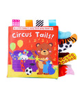 Circus Animals - Animal Tails Cloth Educational Book for Babies Baby Stork Books
