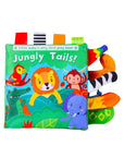Jungle Animals - Animal Tails Cloth Educational Book for Babies Baby Stork Books