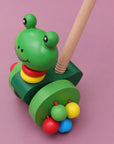 - Animal Wooden Push Along Toy Walker for Toddlers Baby Stork Push & Pull Toys