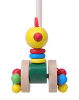 Chicken - Animal Wooden Push Along Toy Walker for Toddlers Baby Stork Push & Pull Toys