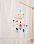 - Astronaut Space Explorer Nursery Mobile - Handmade Felt Plush Toy Baby Stork Baby Mobile