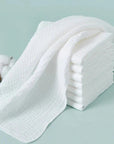 White - Baby Burping Cloths 8pcs - Large Baby Stork Burp Cloths