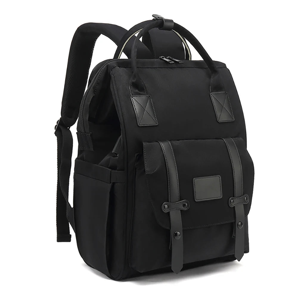 Black - Baby Nappy Backpack - Waterproof & Stylish Bag for All Parents Housbay Diaper Wet Bags