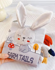 - Baby Soft Crinkle Book with Plush Toy Tails - Animal Adventures Baby Stork