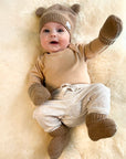 - Exclusive Beanie, Mitten, and Booties Gift Set - Handmade with Love Storkke Gifting