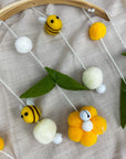 - Baby Bee Nursery Mobile with Plush Bees and Flowers Storkke