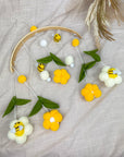 - Baby Bee Nursery Mobile with Plush Bees and Flowers Storkke