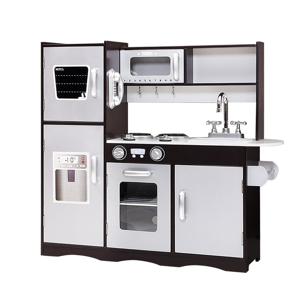 - Black & Grey Gourmet Paradise: Wooden Kitchen Play Set for Budding Chefs Keezi Baby & Kids > Kid's Furniture