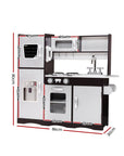 - Black & Grey Gourmet Paradise: Wooden Kitchen Play Set for Budding Chefs Keezi Baby & Kids > Kid's Furniture