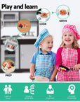 - Black & Grey Gourmet Paradise: Wooden Kitchen Play Set for Budding Chefs Keezi Baby & Kids > Kid's Furniture