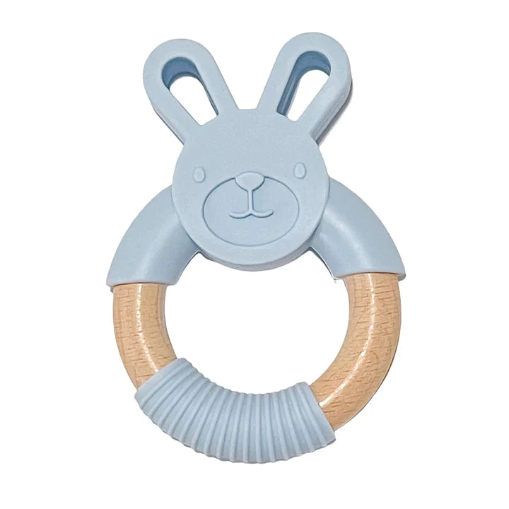 Light Grey - Bunny Teether Storkke Baby Soothers