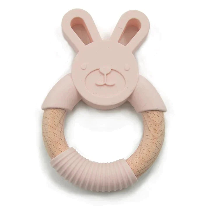 Pink - Bunny Teether Storkke Baby Soothers
