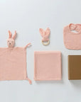 Bunny-Themed Newborn Baby Care Gift Set - 4Pcs Baby Gift Sets Baby Stork Pink