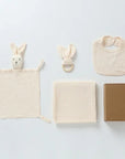Bunny-Themed Newborn Baby Care Gift Set - 4Pcs Baby Gift Sets Baby Stork White