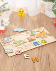- Custom Wooden Dinosaur Name Puzzle – Personalised Gift for Kids Baby Stork Puzzles