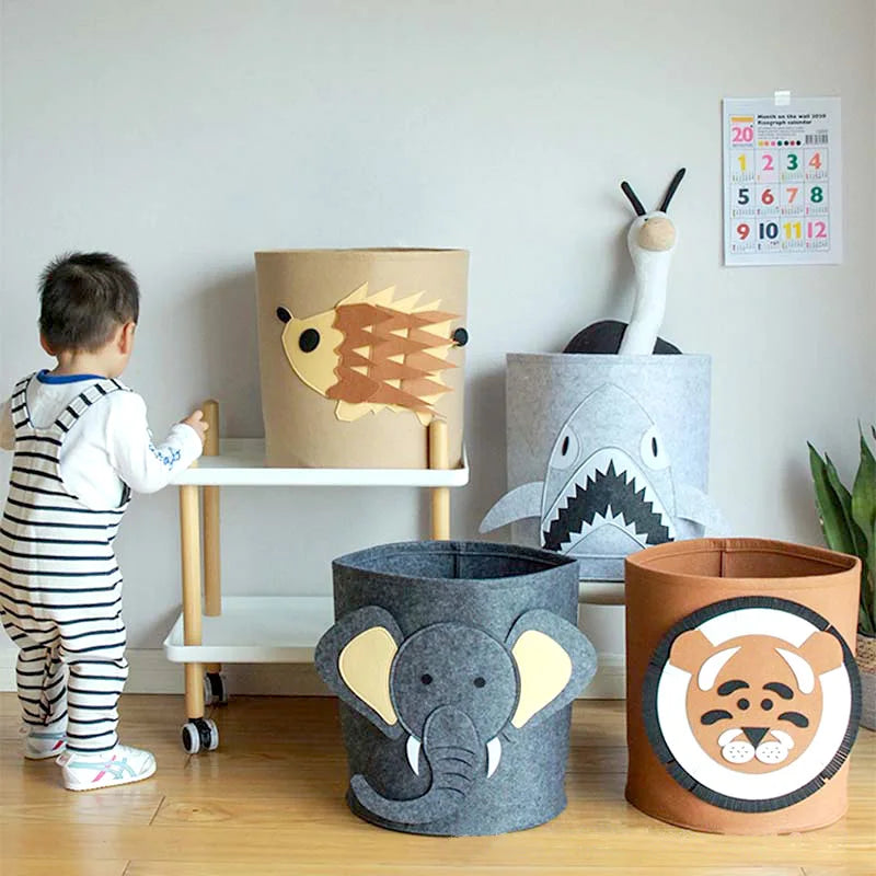- Charming Nordic-Inspired Felt Animal Toy Storage Basket Baby Stork Home & Garden > Storage