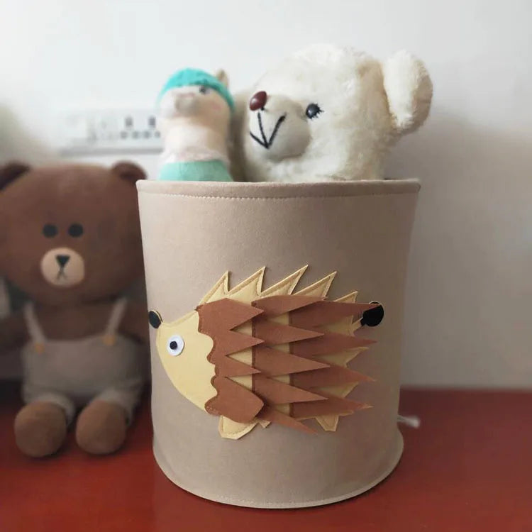 - Charming Nordic-Inspired Felt Animal Toy Storage Basket Baby Stork Home & Garden > Storage