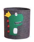 King Dinosaur - Charming Nordic-Inspired Felt Animal Toy Storage Basket Baby Stork Home & Garden > Storage