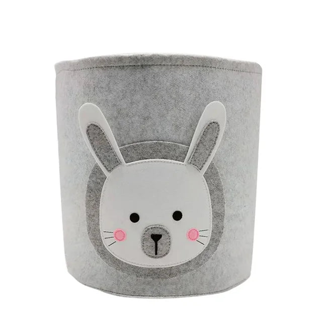 Rabbit - Charming Nordic-Inspired Felt Animal Toy Storage Basket Baby Stork Home & Garden > Storage