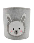Rabbit - Charming Nordic-Inspired Felt Animal Toy Storage Basket Baby Stork Home & Garden > Storage