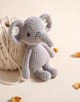 Elephant - Handmade Crochet Plush Rattle - Fox, Lion, Elephant Storkke Stuffed Animals