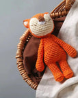 Fox - Handmade Crochet Plush Rattle - Fox, Lion, Elephant Storkke Stuffed Animals