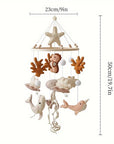 - Natural Ocean Friends Felt Baby Mobile – Handmade Sea Life Nursery Hanging with Whale, Seahorse, Narwhal & Starfish Baby Stork Baby Mobile