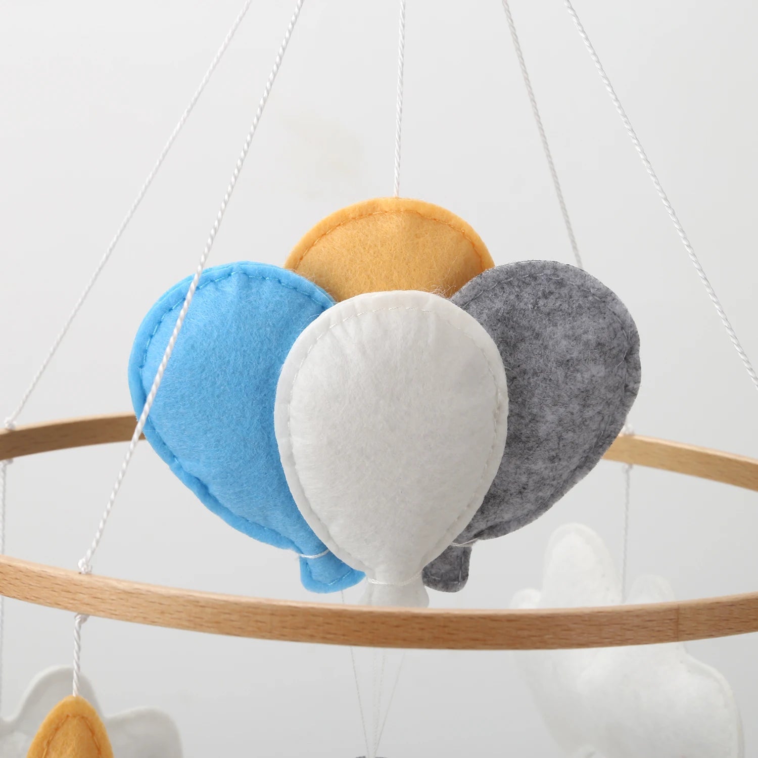Handmade Baby Elephant Nursery Mobile with Balloons - Luxury Baby Gift Baby & Kids > Toys Storkke