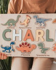 - Personalised Dinosaur Name Puzzle – Custom Wooden Name Puzzle for Kids Baby Stork Puzzles