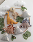 - Handmade Dinosaur Baby Mobile – Felt Jurassic Nursery Cot Hanging Decor Baby Stork Baby Mobile
