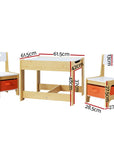 - Kids Table & Chairs Set with Chalkboard & Storage | 3-Piece Activity Desk Keezi Baby & Kids > Kid's Furniture