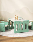 - 3PCS Kids Table and Chairs Set | Mint Green Keezi Baby & Kids > Kid's Furniture