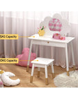 - Enchanted Kids Vanity Set with Mirror and Storage Drawer Keezi Furniture > Bedroom