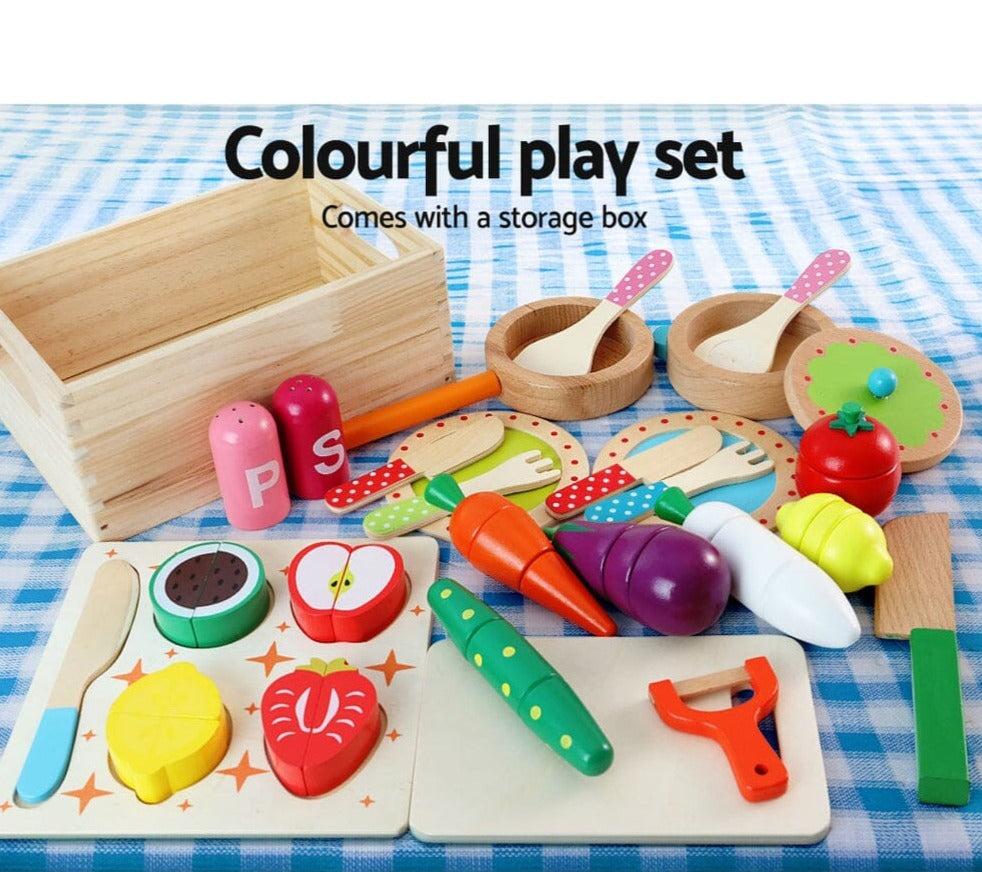 - White Gourmet Paradise: Wooden Kitchen Play Set for Budding Chefs Keezi Baby & Kids > Kid's Furniture