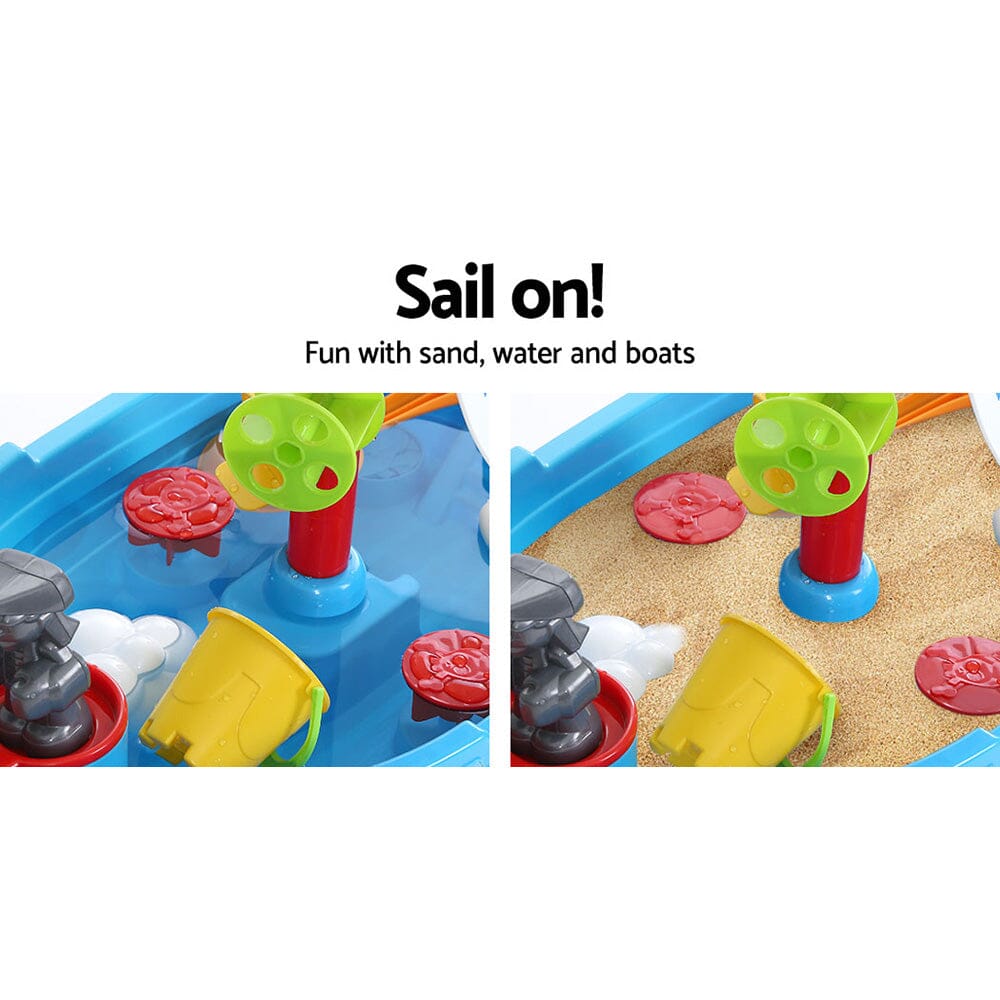 - Kids Pirate Ship Sand & Water Play Table – Outdoor Pretend Play Set Keezi Baby & Kids > Toys