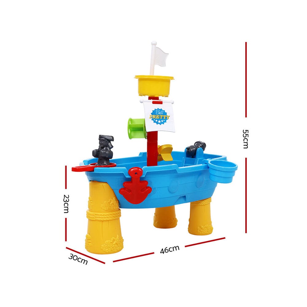 - Kids Pirate Ship Sand & Water Play Table – Outdoor Pretend Play Set Keezi Baby & Kids > Toys