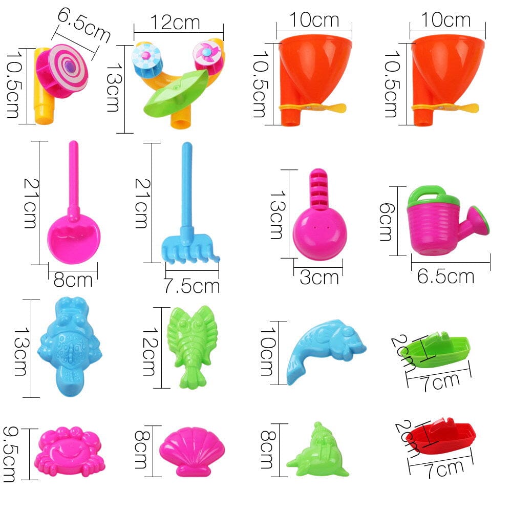 - Kids Sand & Water Table Play Set – Outdoor Beach Toys with Funnels, Water Wheels & Accessories Keezi Baby & Kids > Toys