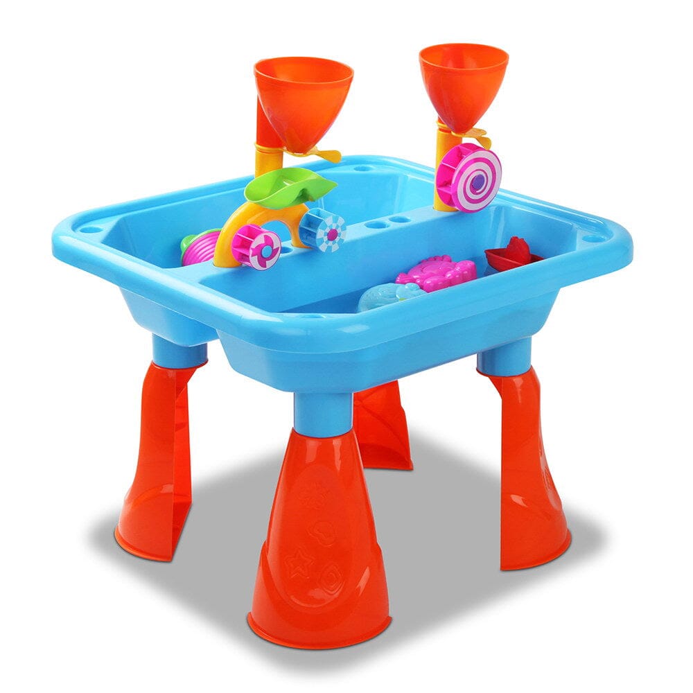 - Kids Sand & Water Table Play Set – Outdoor Beach Toys with Funnels, Water Wheels & Accessories Keezi Baby & Kids > Toys